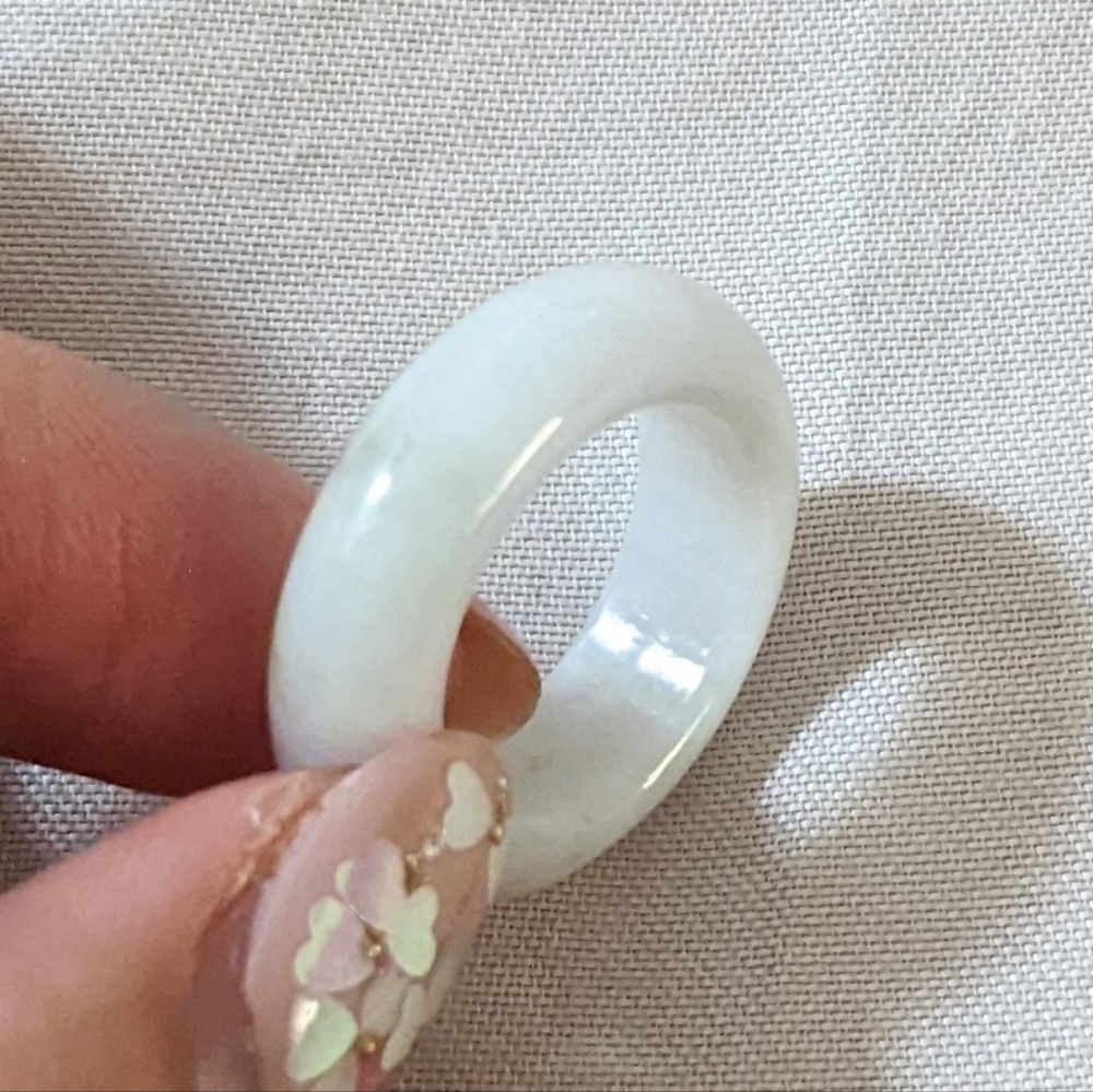 Natural Jade Ring - Size 5.5, 6.5, 7 - Picture 2 of 4